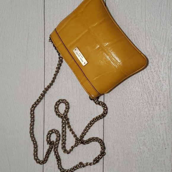 kate spade Bags Kate Spade Yellow Mustard Small Crossbody Gold